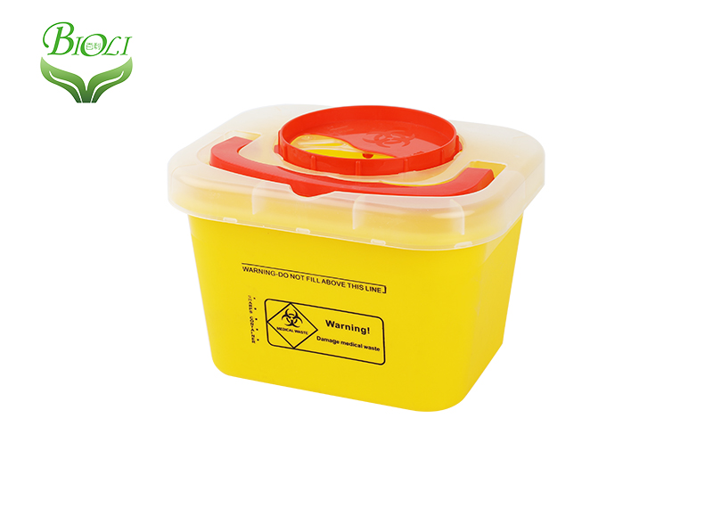 Medical 3L 5L Safety sharp containers for collection of sharps waste