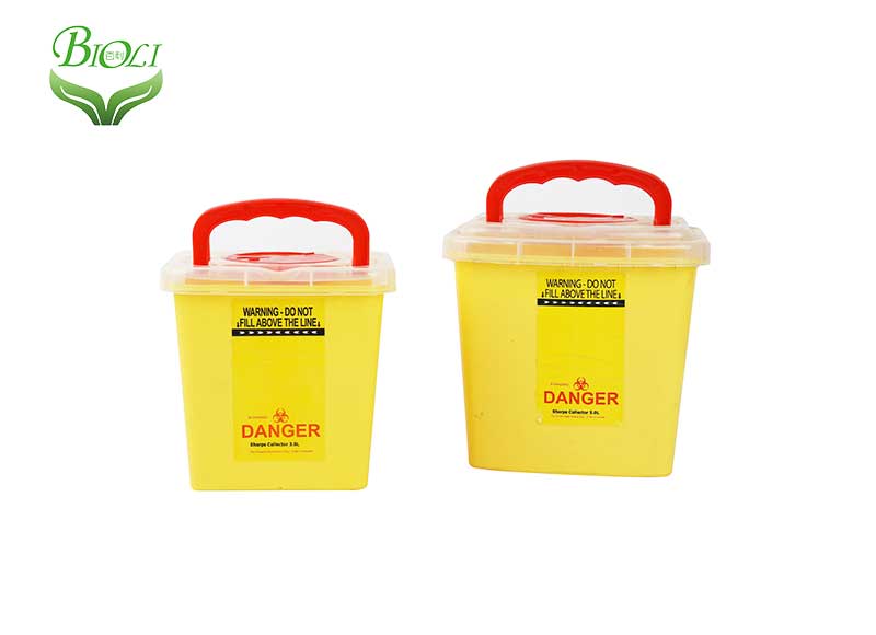 FDA Certificated Plastic Hospital Medical Waste Disposal Bin Box Sharps Container