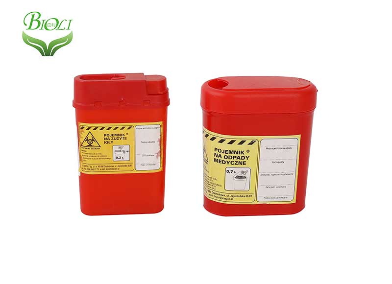 Disposable Plastic Container Sharps Container