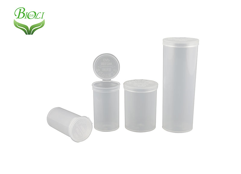 6DR 13DR 19DR 30DR 60DR 90DR Plastic Pop Top Vials for Hemp Flower Packaging