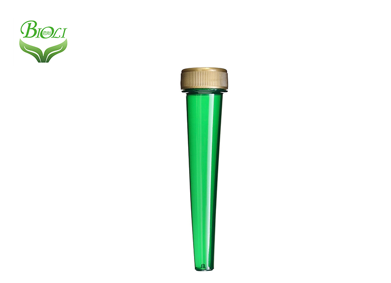 Screw Top Smoke Joint Conical Tube With Gold Cap, Doob Tubes Short/Long Size Cigarette Storage Cones