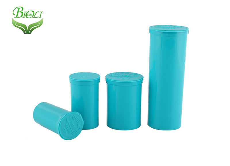 plastic pop vials and containers