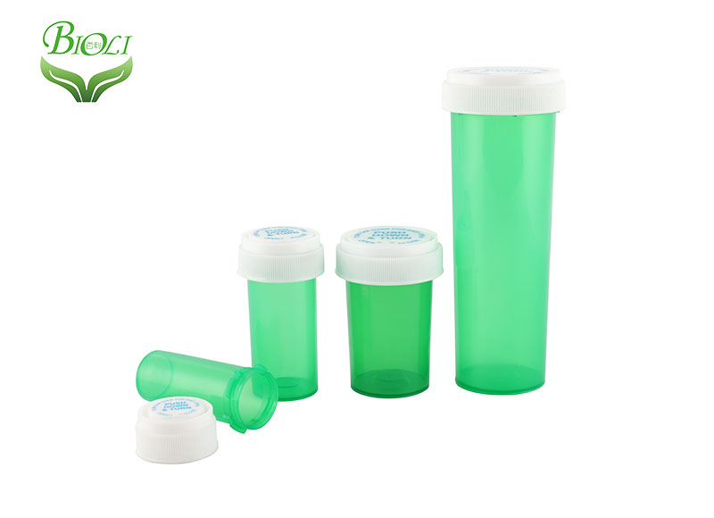 Empty Child Resistant Plastic Reversible Vials with Screw Cap 4DR 6DR 8DR 10DR 13DR 16DR 20DR 30DR 40DR 60DR