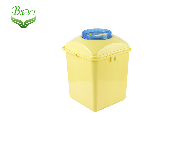 UAE Hot selling 5L and 10L opaque yellow Sharp Container with handle