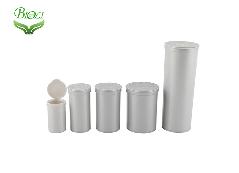 Dispensary Pop Top Vials Used for Smell Proof Packaging Flower Proof Pop Top Containers