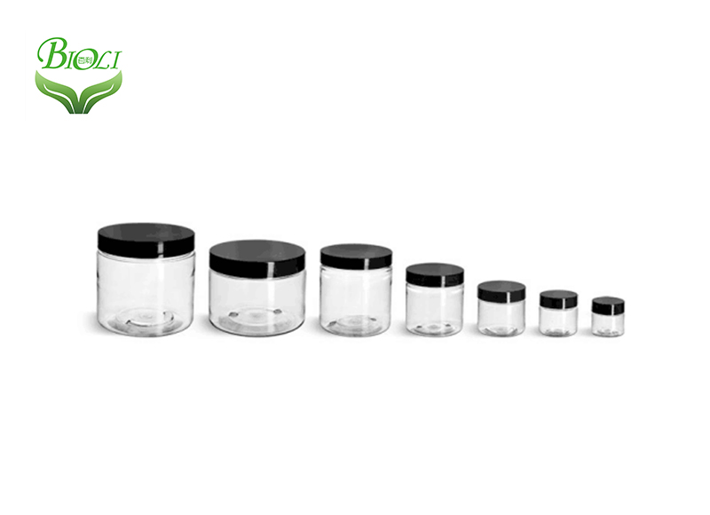 Travel Refillable Plastic Cosmetic Jars, Makeup Cream Jar Cosmetic Packaging Box Empty Jar Pot Container