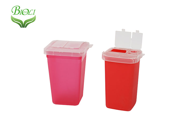 1qt opaque mini plastic needle medical sharp container