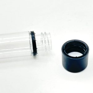 PET 130MM Pre Vial Packaging Tube Clear Black White Tubes with Tamper Seal Evident Screw Cap Lid